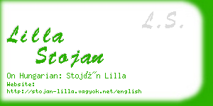 lilla stojan business card